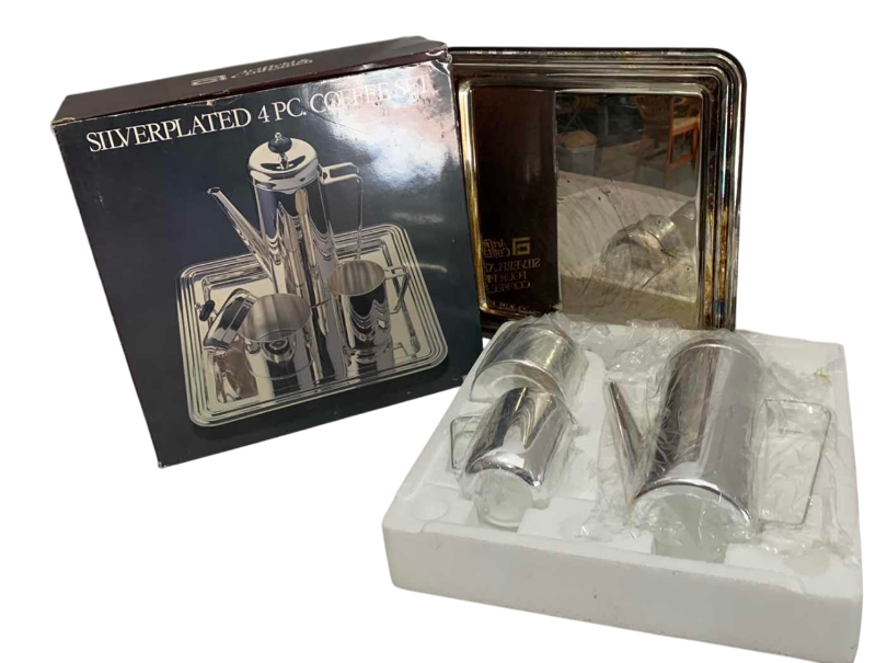 Photo 1 of ARTFIELD CRAFTSMEN SILVERPLATED 4 PC COFFEE SET