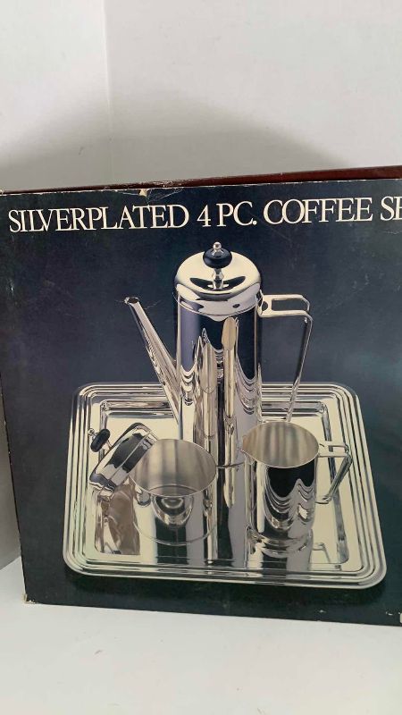 Photo 1 of ARTFIELD CRAFTSMEN SILVERPLATED 4 PC COFFEE SET