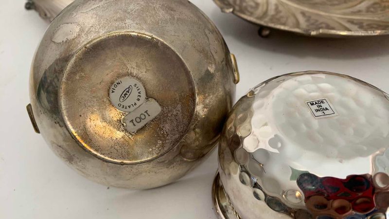 Photo 1 of 4-SILVER PLATED ITEMS