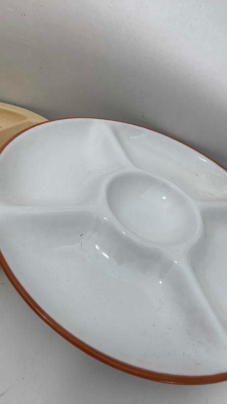 Photo 1 of 2-LARGE SERVING PLATTERS