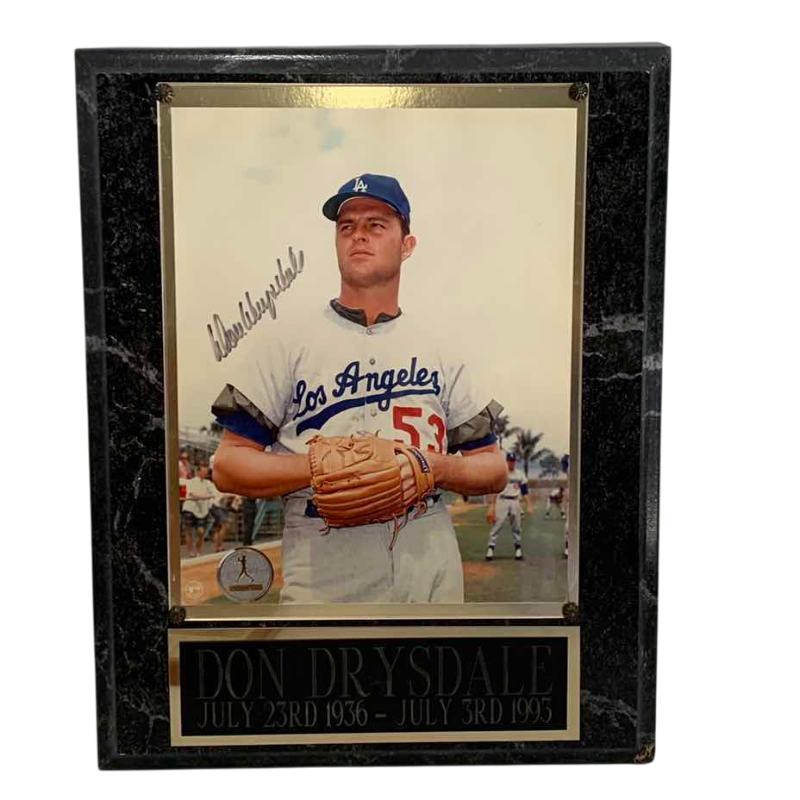 Photo 1 of MLB BASEBALL LOS ANGELES DODGERS DON DRYSDALE AUTHENTICATED AUTOGRAPH BY FIELD OF DREAMS