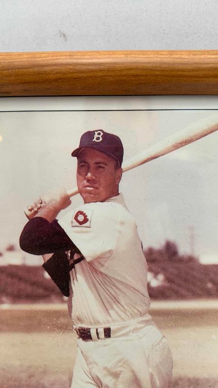Photo 1 of MLB BASEBALL DODGERS EDWIN DONALD DUKE SNIDER AUTOGRAPHED PLAQUE