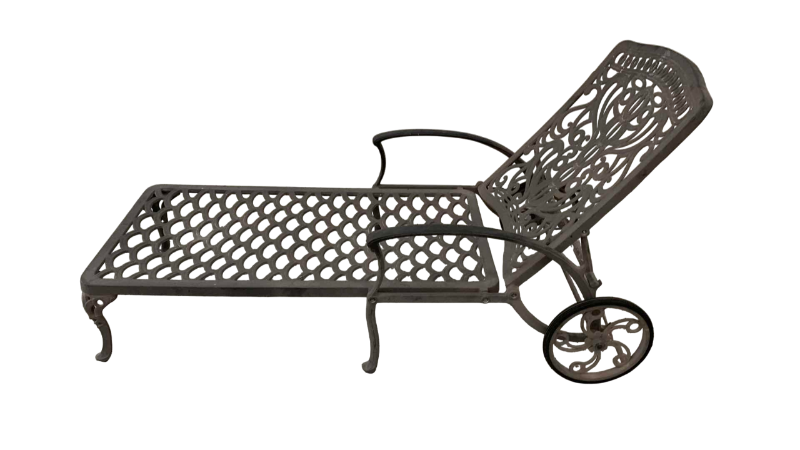 Photo 1 of METAL LOUNGE CHAIR WITH WHEELS