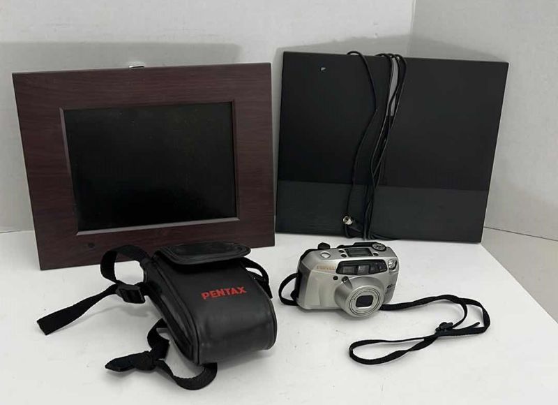 Photo 1 of DIGITAL PHOTO FRAME & TV ANTENNA PENTAX CAMERA