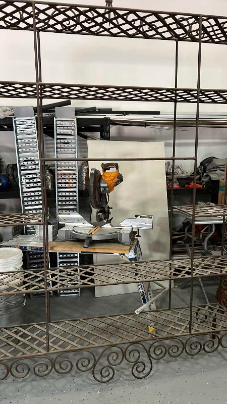 Photo 1 of METAL OUTDOOR SHELVES 65" X 13" H 83"