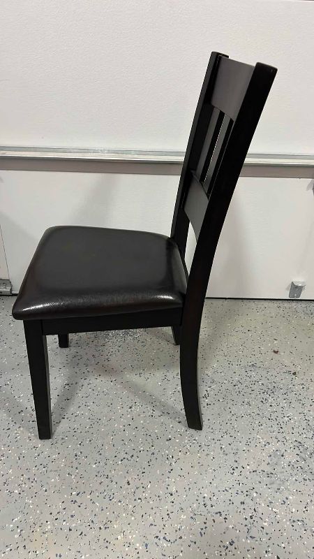 Photo 1 of WOOD VINYL DINING CHAIR