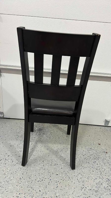 Photo 1 of WOOD VINYL DINING CHAIR