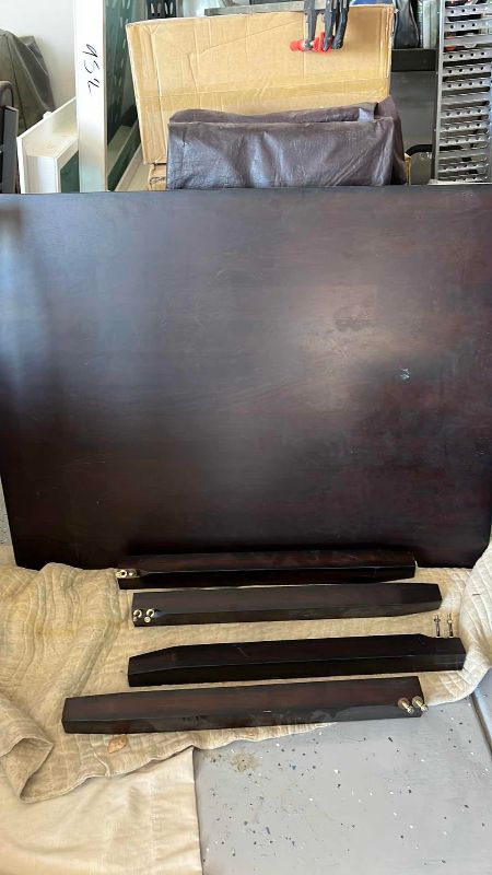Photo 1 of WOODEN TABLE WITH 2 LEAVES