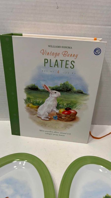 Photo 1 of VINTAGE WILLIAM SONOMA BUNNY PLATES
