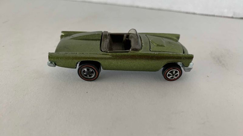 Photo 1 of VINTAGE 1967 MATTEL HOT WHEELS REDLINE OLIVE CLASSIC 57 TBIRD