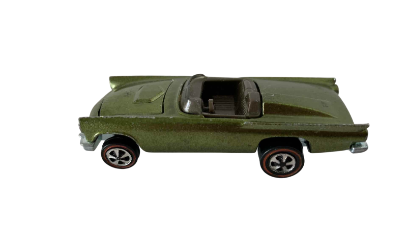 Photo 1 of VINTAGE 1967 MATTEL HOT WHEELS REDLINE OLIVE CLASSIC 57 TBIRD