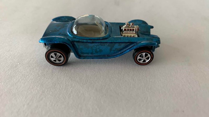 Photo 1 of VINTAGE 1968 MATTEL HOT WHEELS REDLINE BEATNIK BANFIT LIGHT BLUE