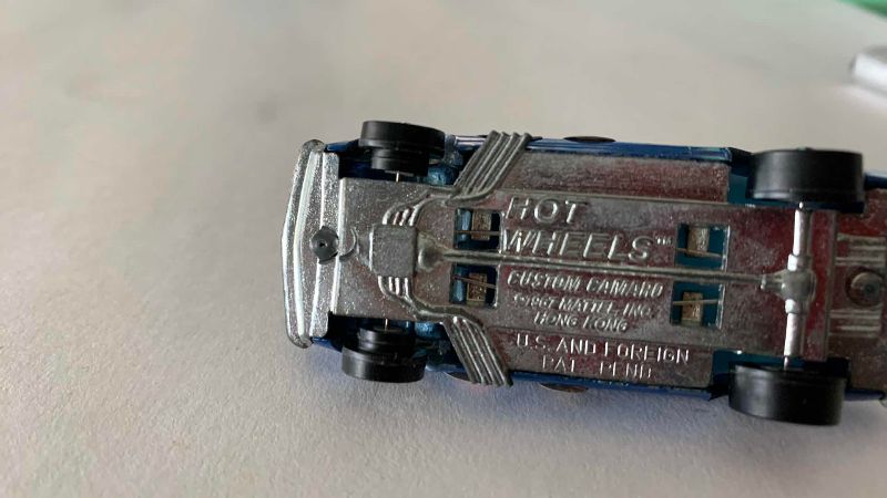 Photo 1 of VINTAGE 1967 MATTEL HOT WHEELS REDLINE CUSTOM CAMARO EARLY DEEP DISH BLUE