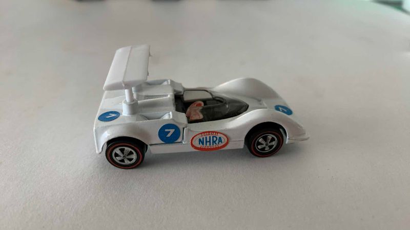 Photo 1 of VINTAGE 1968 MATTEL HOT WHEELS REDLINE CHAPARRAL WHITE ENAMEL