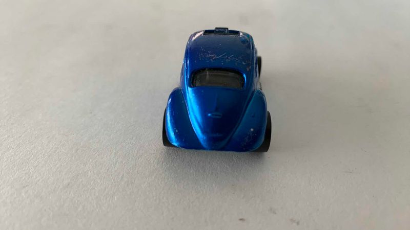 Photo 1 of VINTAGE 1967 MATTEL HOT WHEELS REDLINE CUSTOM VOLKSWAGEN BLUE DARK INTERIOR