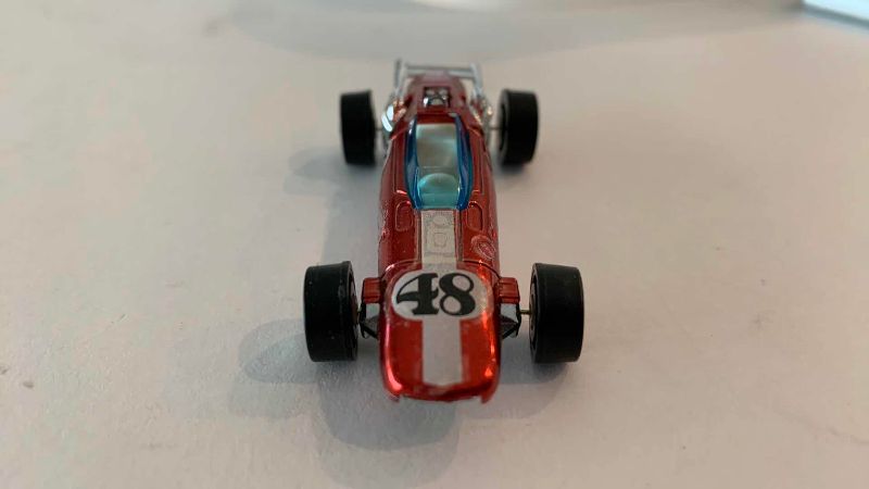 Photo 1 of VINTAGE 1969 MATTEL HOT WHEELS REDLINE INDY EAGLE WHITE INTERIOR RARE NUMBER 48