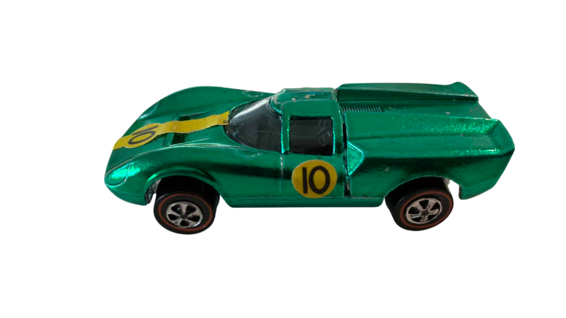 Photo 1 of VINTAGE 1968 MATTEL HOT WHEELS REDLINE LOLA GT70 METALLIC GREEN