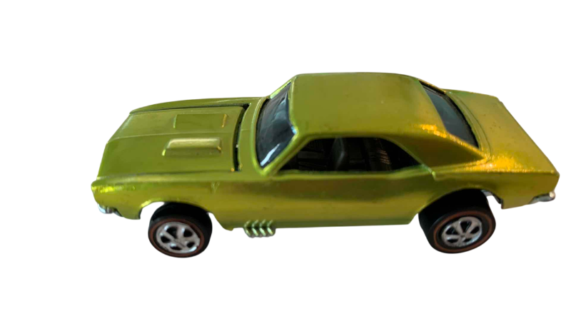 Photo 1 of VINTAGE 1967 MATTEL HOT WHEELS REDLINE CUSTOM CAMARO ANTIFREEZE WITH DARK INTERIOR