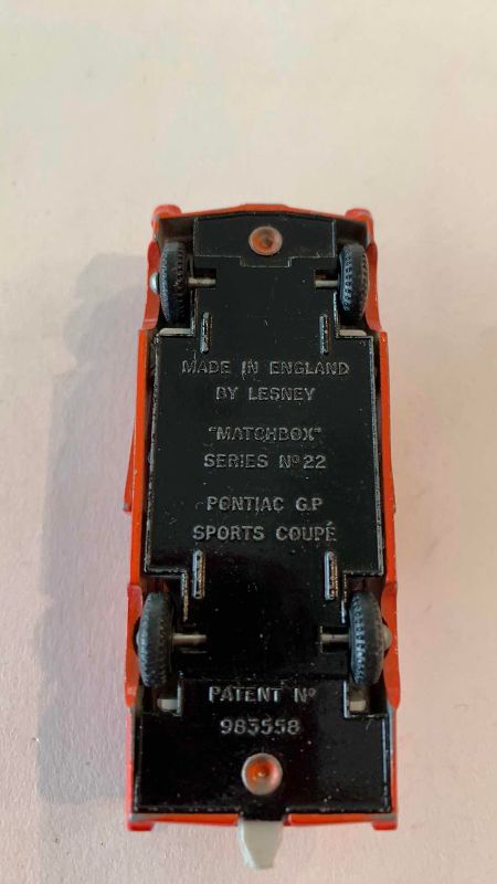 Photo 1 of VINTAGE MATCHBOX SERIES NO. 22 PONTIAC GP MADE IN ENGLAND