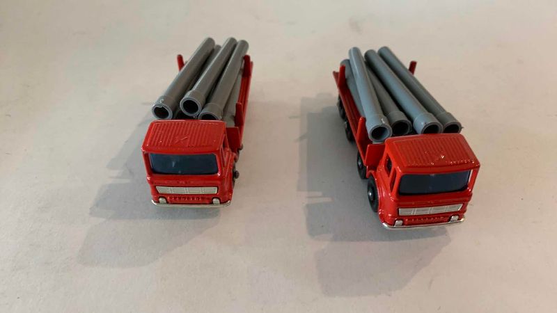 Photo 1 of 2-VINTAGE MATCHBOX SERIES NO. 10 FIRE TRUCK ERGOMATIC MADE IN ENGLAND