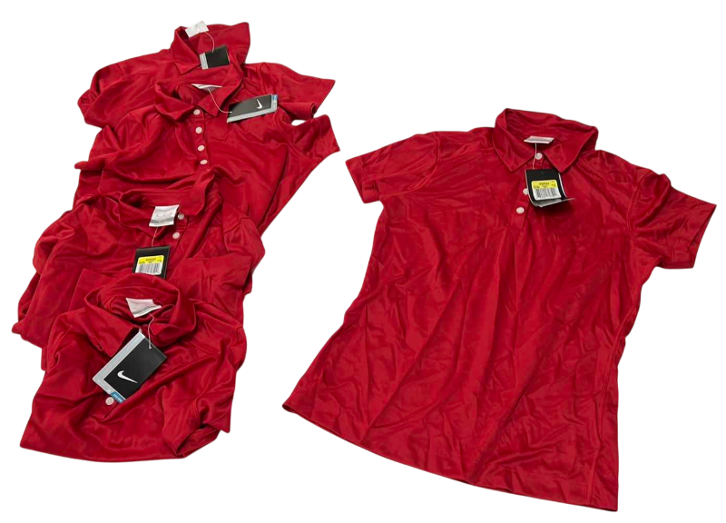 Photo 1 of 5- SMALL NIKEGOLF WOMEN RED SHIRT-DRY FIT