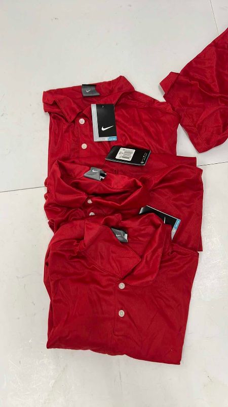 Photo 1 of 4- XXXL MENS RED NIKEGOLF DRY FIT