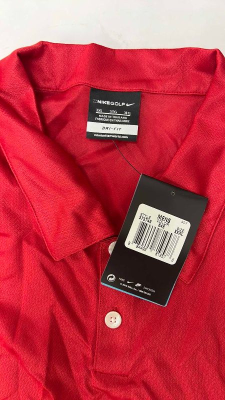 Photo 1 of 4- XXXL MENS RED NIKEGOLF DRY FIT