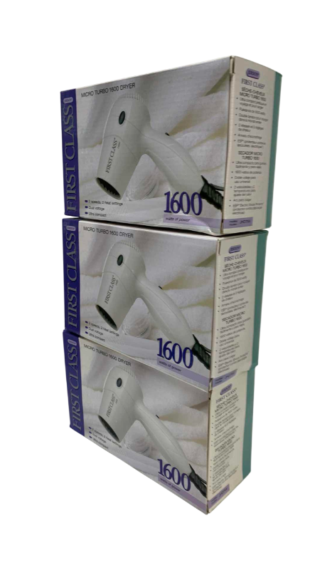Photo 1 of 3-FIRST CLASS 1600 WATT HAIRDRYERS