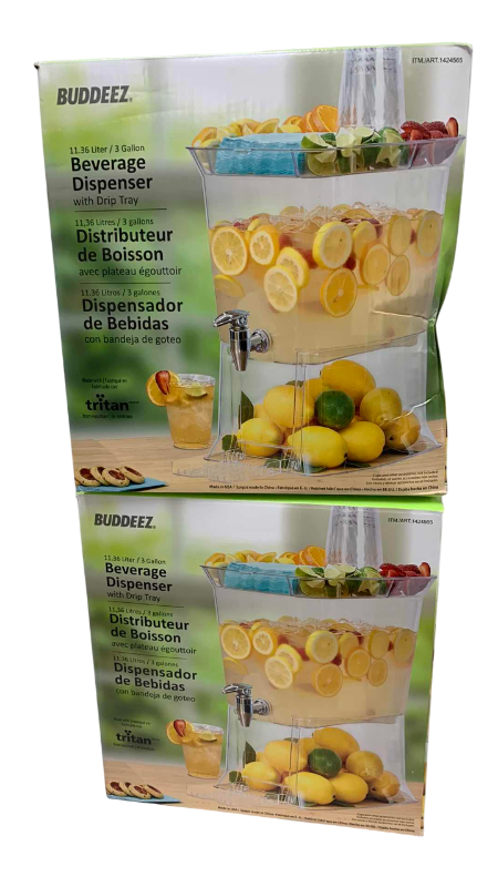 Photo 1 of 2-BUDDEEZ 3 GALLON BEVERAGE DISPENSER