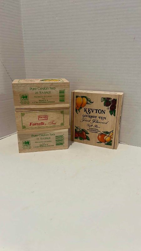 Photo 1 of 5-TEA WOODED BOXES