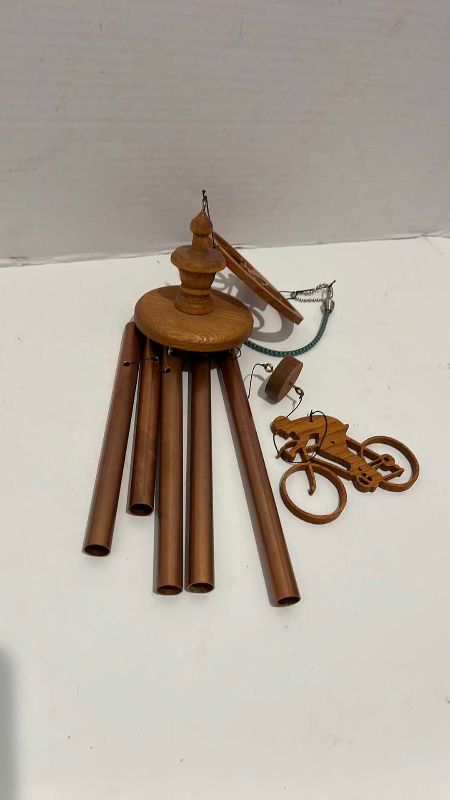 Photo 1 of BICYCLE THEMED WOODEN WIND CHIME