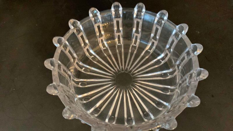 Photo 1 of VINTAGE 1893 IMPERIAL SMITHSONIAN INSTITUTE CRYSTAL BOWL 8 3/4”