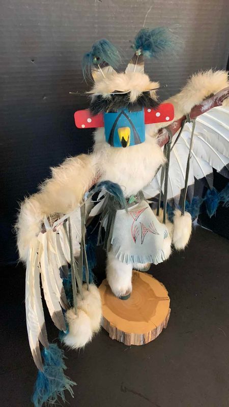 Photo 1 of NATIVE AMERICAN INDIAN HANDMADE EAGLE DANCER KACHINA 20” TALL