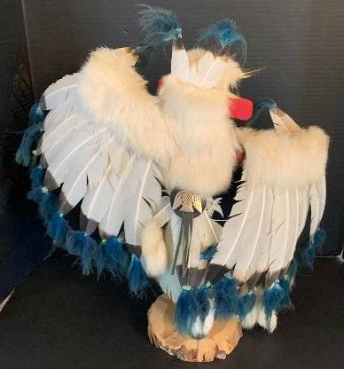 Photo 1 of NATIVE AMERICAN INDIAN HANDMADE EAGLE DANCER KACHINA 20” TALL