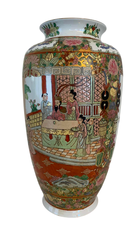 Photo 1 of VINTAGE PORCELAIN CHINESE VASE 15” TALL