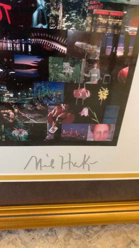 Photo 1 of MONA LISA SIGNED BY NEIL J FARAKAS MOSAIC PRINT 35” X 34”
