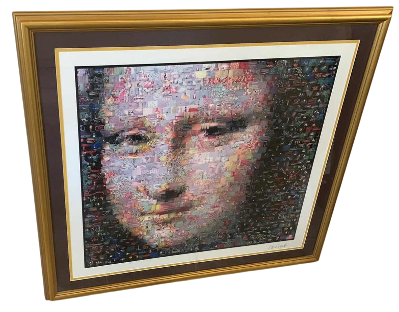 Photo 1 of MONA LISA SIGNED BY NEIL J FARAKAS MOSAIC PRINT 35” X 34”
