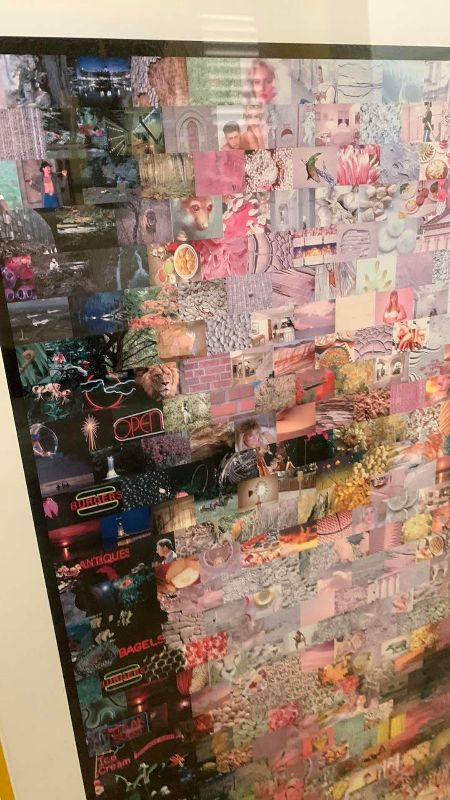 Photo 1 of MONA LISA SIGNED BY NEIL J FARAKAS MOSAIC PRINT 35” X 34”