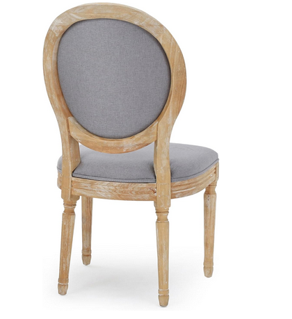 Photo 1 of PHINNAEUS FRENCH COUNTRY FABRIC DINING CHAIRS SET OF 2 