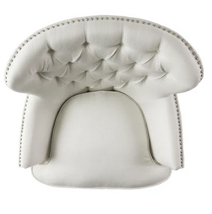 Photo 1 of ALFRED BUTTON TUFTED FABRIC CLUB CHAIR