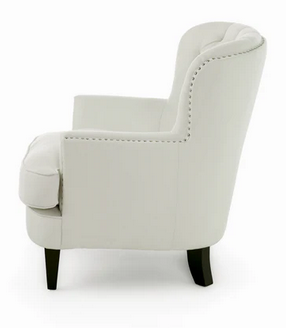 Photo 1 of ALFRED BUTTON TUFTED FABRIC CLUB CHAIR