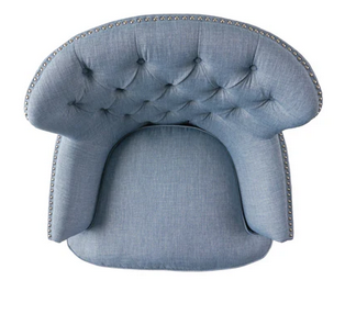 Photo 1 of ALFRED BUTTON TUFTED FABRIC CLUB CHAIR 