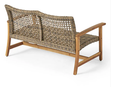 Photo 1 of LEVANT OUTDOOR WOD AND WICKER LOVE SEAT