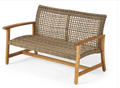 Photo 1 of LEVANT OUTDOOR WOD AND WICKER LOVE SEAT