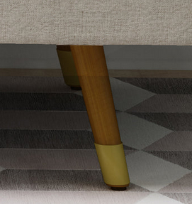 Photo 1 of AIDAN MID CENTURY MODERN TUFTED FABRIC SOFA