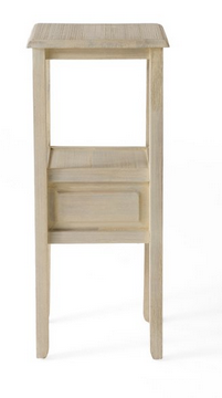 Photo 1 of DECLAN CONTEMPORARY ACACIA WOOD ACCENT TABLE WITH DRAWER, MORNING MIST BEIGE