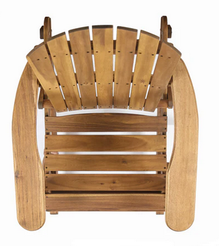 Photo 1 of VIVIAN OUTDOOR ACACIA WOOD ADIRONDACK ROCKING CHAIR