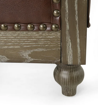 Photo 1 of KINZEE CHESTERFIELD TUFTED 3 SEATER SOFA WITH NAIL HEAD TRIM