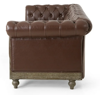 Photo 1 of KINZEE CHESTERFIELD TUFTED 3 SEATER SOFA WITH NAIL HEAD TRIM