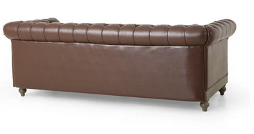 Photo 1 of KINZEE CHESTERFIELD TUFTED 3 SEATER SOFA WITH NAIL HEAD TRIM
